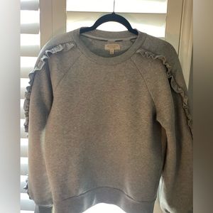 BURBERRY KUPA SWEATSHIRT WITH RUFFLES and PEEKABOO CUTOUTS. Excellent condition
